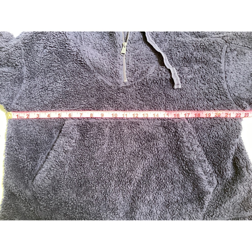 FP Movement Hit The Slopes Fleece Pullover Purple Quarter Zip Sherpa Jacket S - Picture 5 of 6